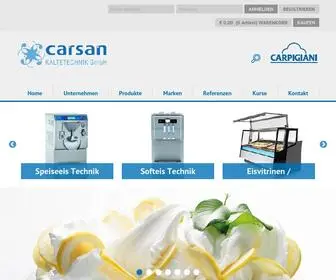 Carsan.at(In unserem Webshop finden Sie alles zum Thema Kältetechnik) Screenshot