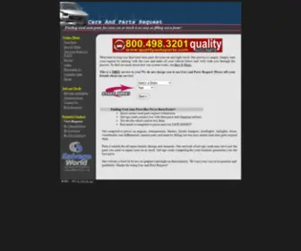 Carsandpartsrequest.com(Junk Yard Part Search) Screenshot