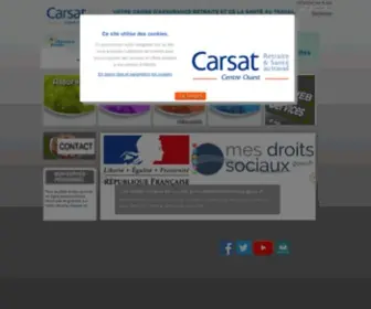 Carsat-Centreouest.fr(Site internet de la CARSAT Centre Ouest) Screenshot