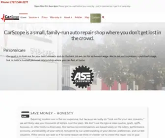 Carscope.com(Auto repair shop in Chesapeake) Screenshot