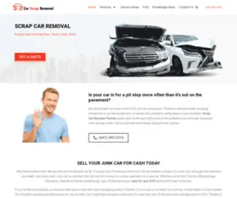 Carscrapremoval.ca(Scrap Car Removal Toronto) Screenshot