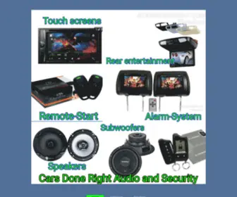 Carsdoneright.com(Cars Done Right Audio & Security) Screenshot