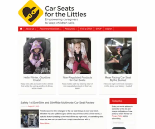 Carseatsforthelittles.org(Car Seats For The Littles) Screenshot