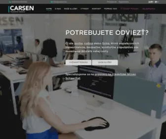 Carsen.sk(Komfortná a bezpečná preprava z Bratislavy) Screenshot