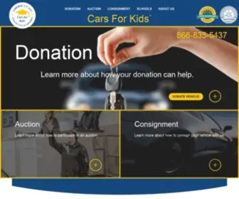 Carsforkids.org(Donate your car and change a life. cars for kids) Screenshot