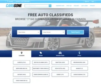 Carsgone.com(Good & Bad Credit Car Loans Edmonton Auto Finance Alberta Vehicle Title Loans) Screenshot