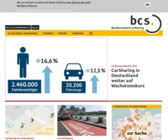 Carsharing.de(Bcs Bundesverband CarSharing e.V) Screenshot