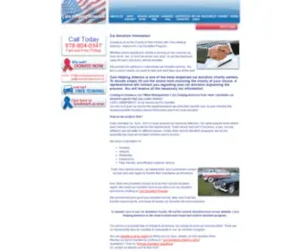 Carshelpingamerica.org(Process Car Donations Nationwide) Screenshot