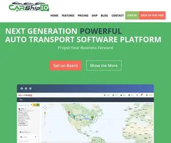 Carshipio.com(Auto Transport Software Platform and MarketPlace) Screenshot