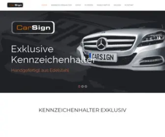 Carsign.hu(Kennzeichenhalter aus Edelstahl) Screenshot