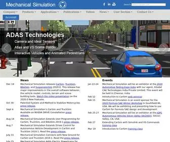 Carsim.com(Mechanical Simulation Corporation) Screenshot