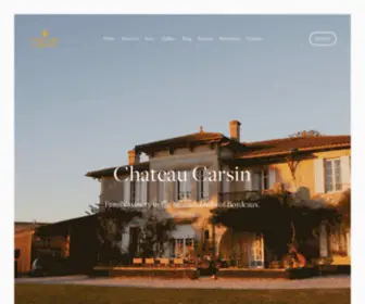 Carsin.com(Chateau Carsin) Screenshot