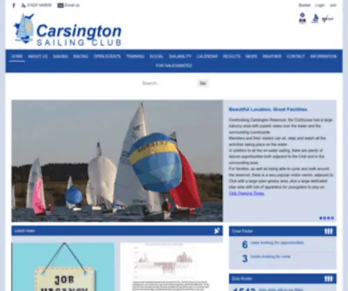Carsingtonsailingclub.co.uk(Carsington Sailing Club) Screenshot