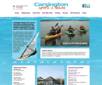 Carsingtonwater.com(Carsington Water sailing windsurfing kayaking cycling fly fishing Peak District Derbyshire opening times) Screenshot