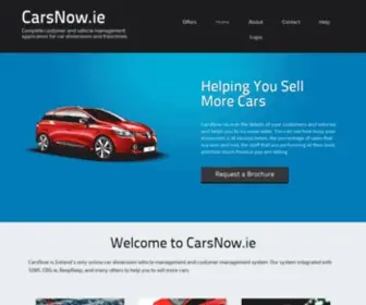 Carsnow.ie(Complete customer and vehicle management application for car showrooms and franchises) Screenshot