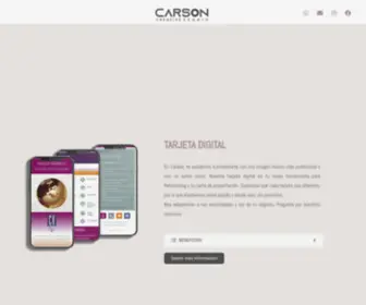 Carsoncards.com(Tarjeta Digital) Screenshot