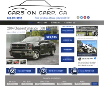 Carsoncarp.ca(Your Ottawa Area Specialist for Quality Used SUVS) Screenshot