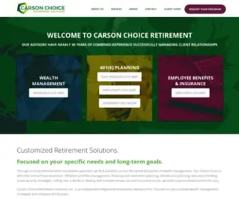 Carsonchoiceretirement.com(Carson Choice Retirement Solutions) Screenshot