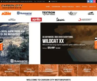 Carsonktm.com(Carson Motorsports) Screenshot