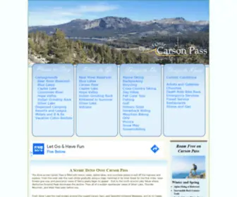 Carsonpass.com(Travel with us Up and Over Carson Pass) Screenshot