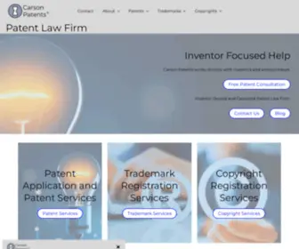 Carsonpatents.com(Patent Firm) Screenshot