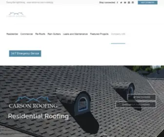 Carsonroofs.com(Professional Idaho Roofing Contractor) Screenshot