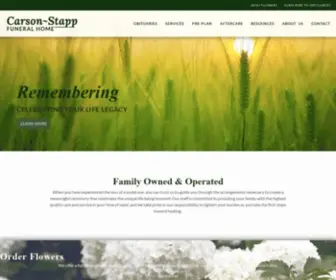 Carsonstappfuneralhome.com(Carson-Stapp Funeral Homes) Screenshot