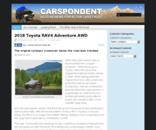 Carspondent.com(The Carspondent) Screenshot