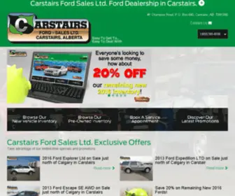 Carstairsford.com(Carstairs Ford Sales Ltd located in Carstairs) Screenshot