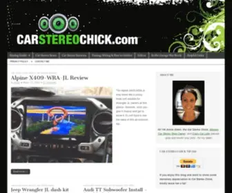 Carstereochick.com(Car Stereo Chick) Screenshot