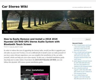 Carstereowiki.com(Car Stereo Wiki) Screenshot