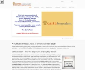 Carta-Jerusalem.com(Carta-Jerusalem Bible maps and Books) Screenshot