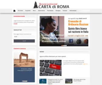 Cartadiroma.org(Associazione Carta di Roma) Screenshot