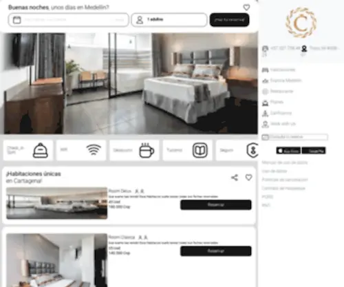 Cartagenadc.com(Hotel económico) Screenshot