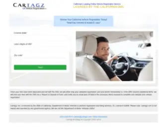 Cartagz.com(California department of motor vehicles) Screenshot