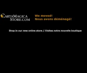 Cartamagicastore.com(Carta Magica Store) Screenshot