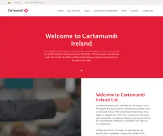 Cartamundi.ie(Cartamundi Ireland Ltd. based in Waterford) Screenshot