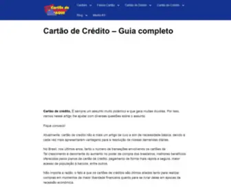 Cartaodecreditoaqui.com.br(▷ Cartão de Crédito ✅ Como funciona ✓ Tipos ✓ Benefícios) Screenshot