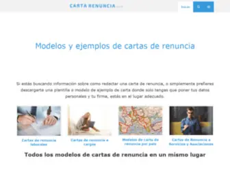 Cartarenuncia.com(Modelos y ejemplos de cartas de renuncia) Screenshot