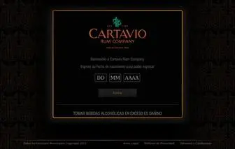 Cartaviorumco.pe(Cartavio Rum Company) Screenshot