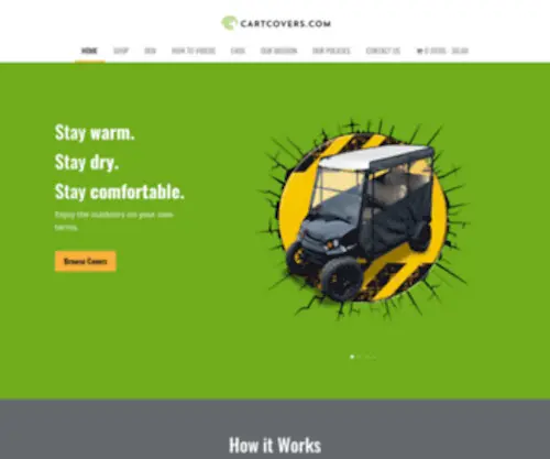 Cartcovers.com(Cart Covers) Screenshot