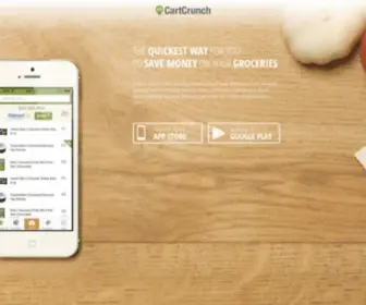 Cartcrunch.com(Save money on groceries) Screenshot