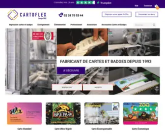 Carte-Badge-Plastique.com(Cartoflex, fabricant de carte plastique et badge plastique) Screenshot