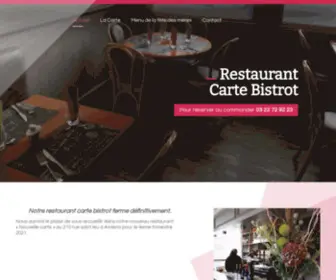 Carte-Bistrot-Amiens.fr(Restaurant Carte Bistrot) Screenshot