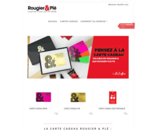 Carte-Cadeau-Rougier-Ple.fr(Carte Cadeau Rougier Ple) Screenshot