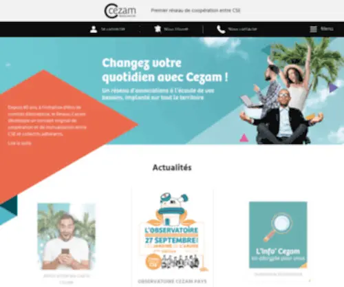 Carte-Cezam.fr(Cezam) Screenshot