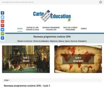 Carte-Education.fr(Nouveaux programmes scolaires) Screenshot