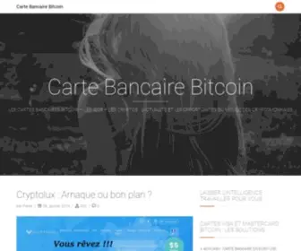 Cartebancairebitcoin.com(Carte Bancaire Bitcoin) Screenshot