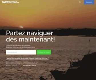 Cartebateau.com(PERMIS DE BATEAU en ligne) Screenshot