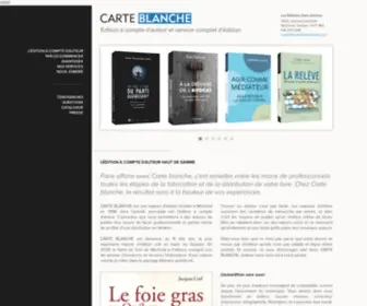 Carteblanche.qc.ca(Carte blanche) Screenshot